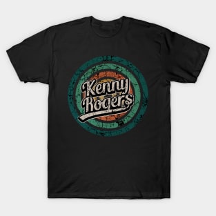 Kenny Rogers // Retro Circle Crack Vintage T-Shirt